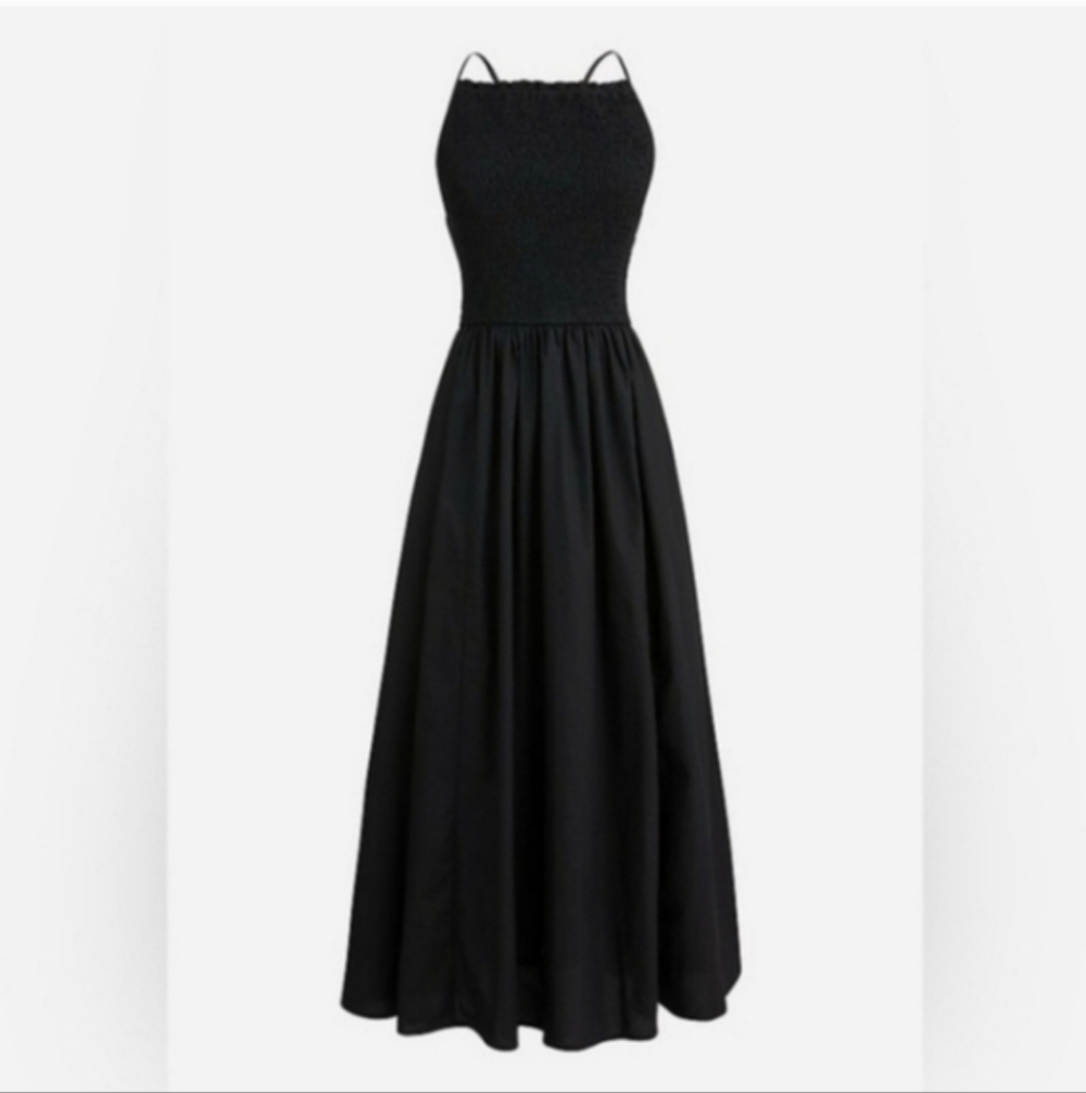 NWOT J. Crew Midi FRIDAY Dress in Cotton Poplin in Black